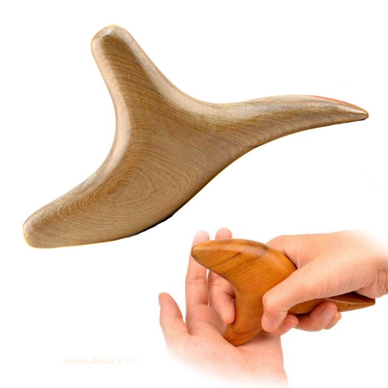 1x Healthsweet Body The Treatment Massage Stick Wood Triangle Scraping