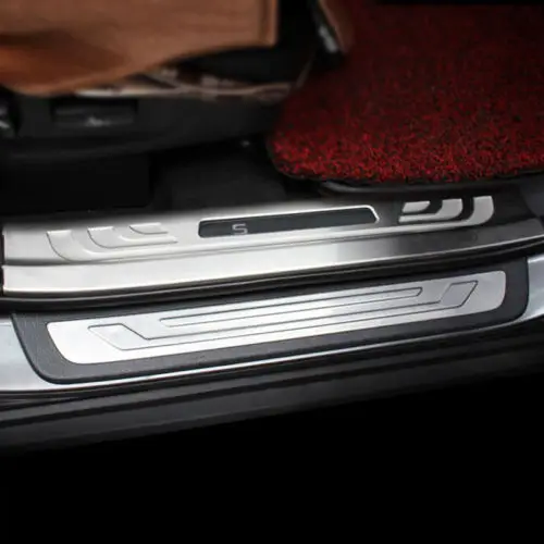 

For Kia Sorento 13-14 Welcoming Foot Pedal Outside+Inner Stainless Steel Trim