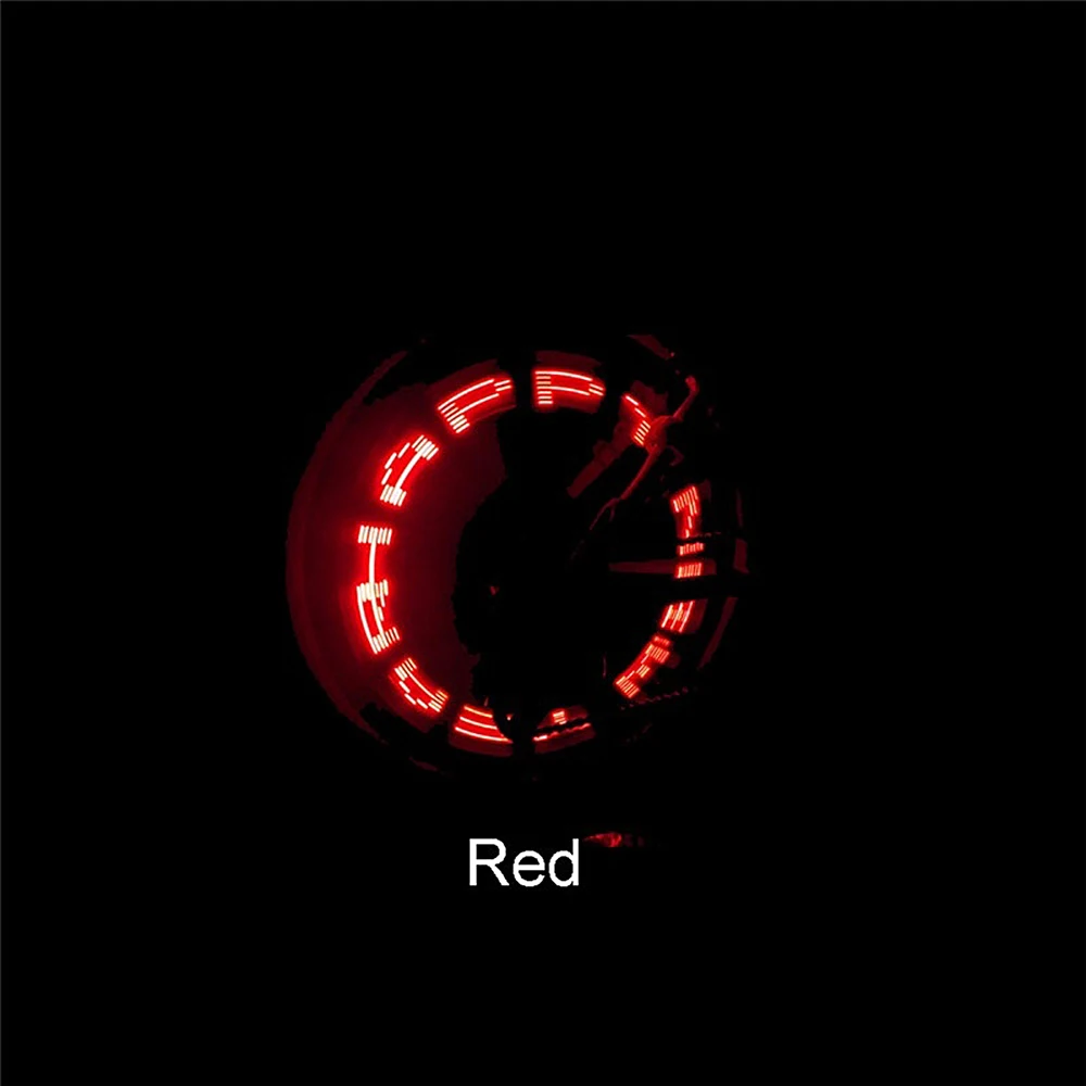 Cheap 1pc Bicycle Light Gas Lamp Double-sensing Double-sided MTB Bike 7 Letters LED Nozzle Lamp Bicycle Bike Light Riding Equipment 9