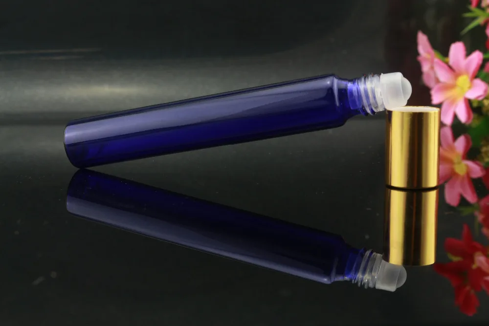 30x14ML BLUE SMALL EMPTY PERFUME ROLL ON ROLLER BALL GLASS BOTTLE (BGG