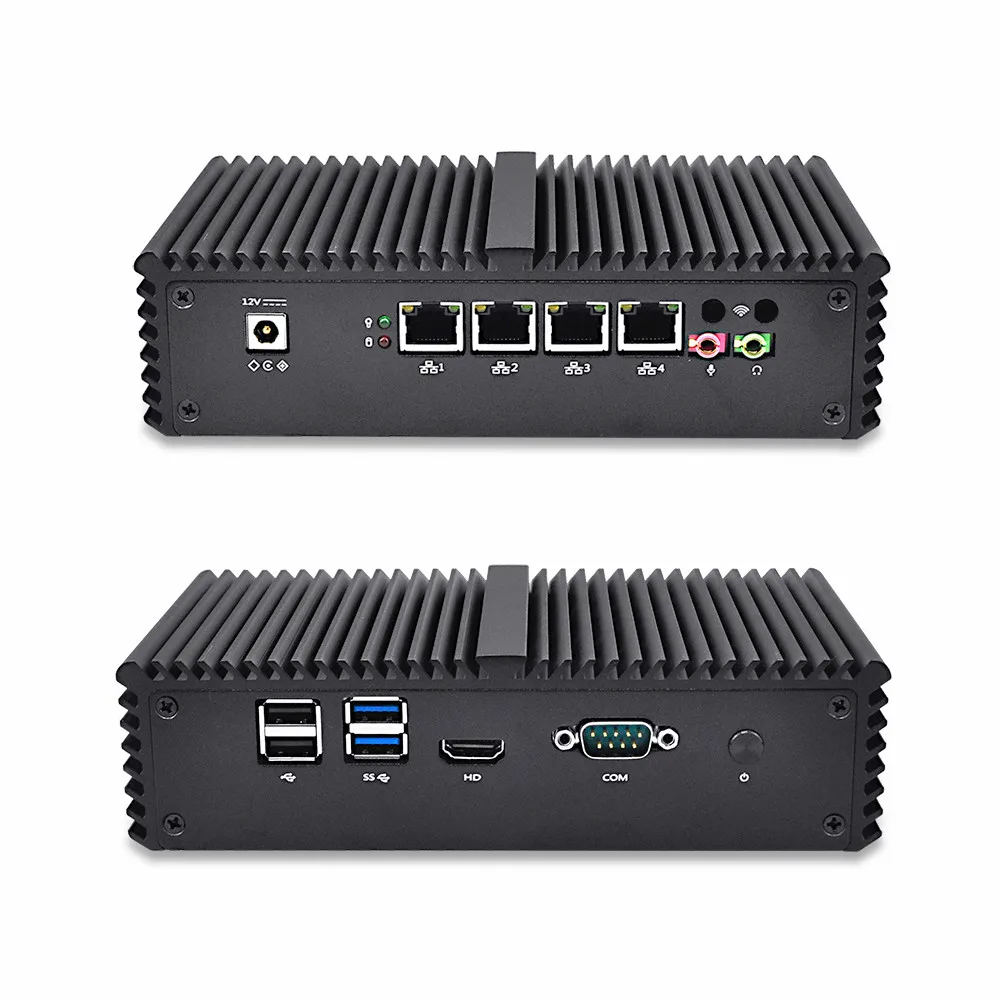 

AES-NI 4 LAN Home router core I5 4200U Dual core Firewall,pfsense DC 12V Micro Computer QOTOM-Q350G4