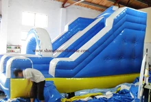 3 year warranty High quality customized summer water slide inflatable water slide with stairs for children entertainment