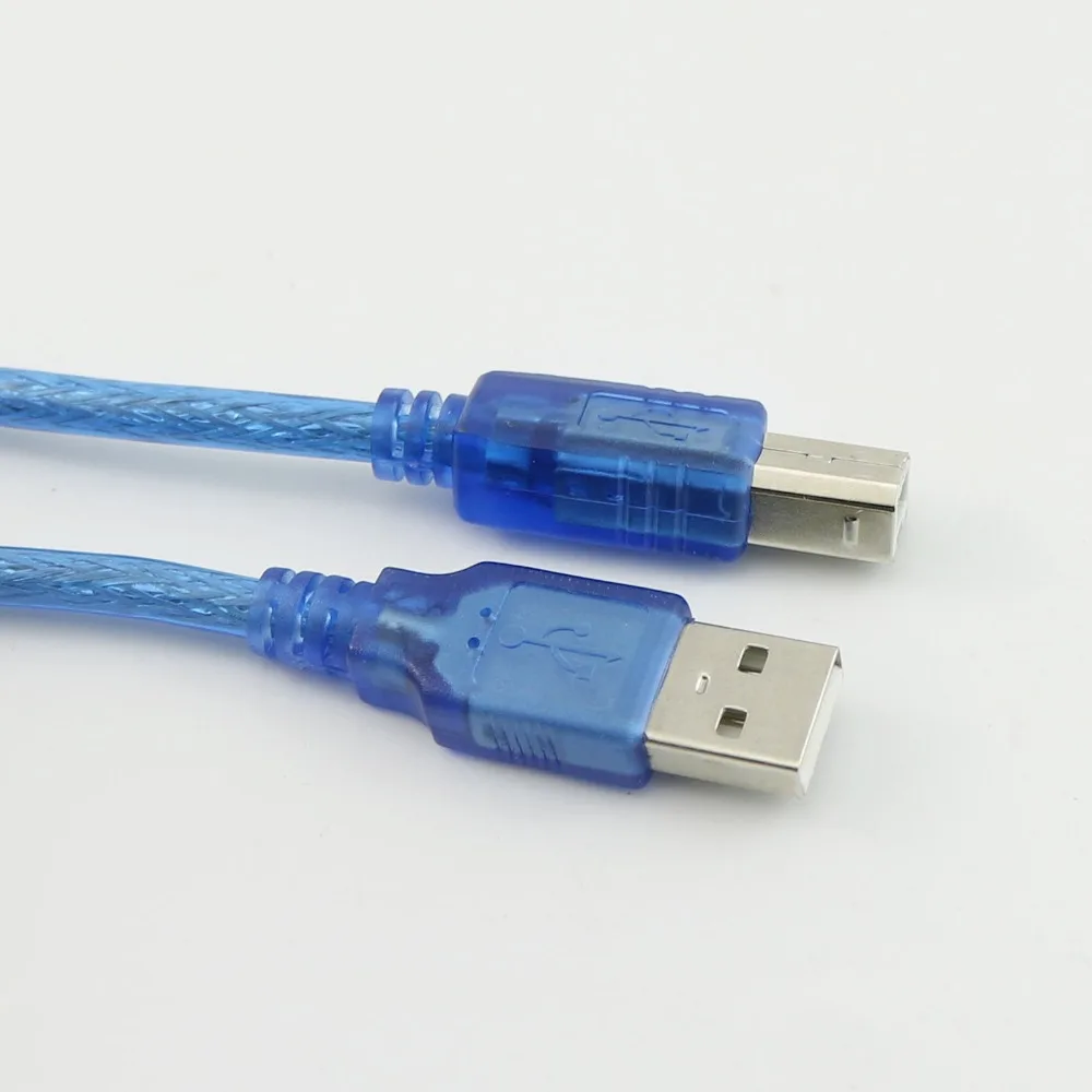 10x 5M/16FT USB 2.0 Type A Male to USB 2.0 B Male Plug Printer Scanner Male to Male Connector Cable Cord Blue