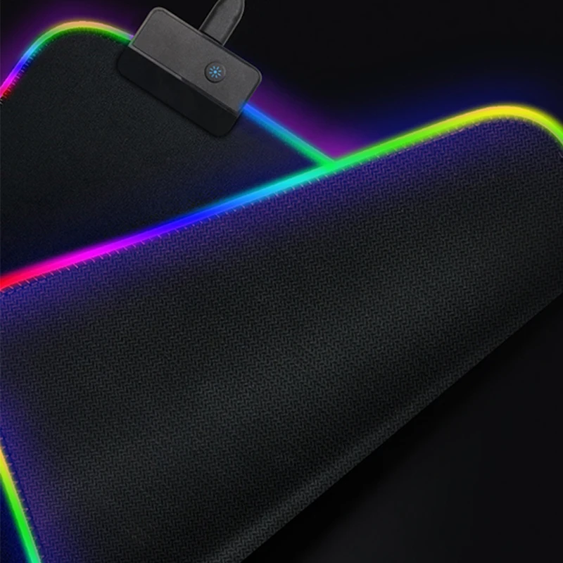  XL Super Large RGB Gaming Mouse Pad 14 Colors LED Lighting 1.8M USB Cable Keyboard Mouse Mice Mat L
