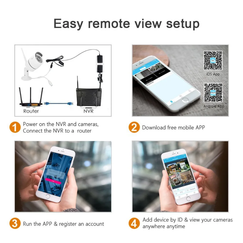 4ch wifi camera kit