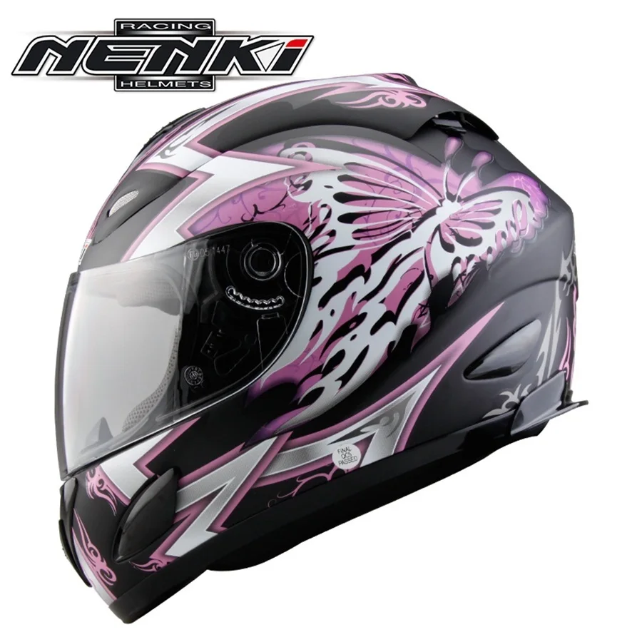 1 шт., NENKI DOT, высокое качество, полный шлем для мотокросса, для гонок по бездорожью, углеродное волокно, мото шлемы, мотоциклетный шлем - Цвет: Butterfly
