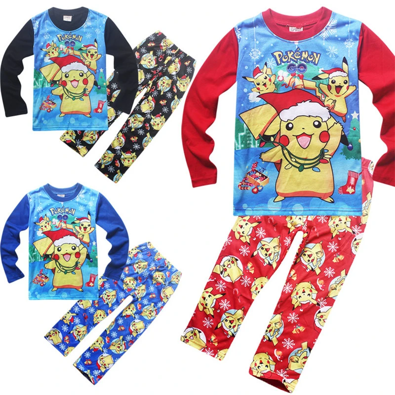 Nuevos Juegos De Pijama De Dibujos Animados Para Ninos Ropa De Dormir Para Ninos Pijamas Pokemon Go Navidad Al Por Menor Pijamas De Bebe Baby Pyjamas Children S Sleepwearkids Pajama Sets Aliexpress