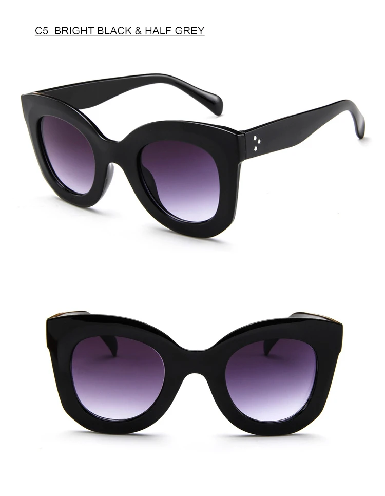 Бренд swokence высокое Класс Модные солнцезащитные очки Для женщин Для мужчин Мода Круглый кошачий глаз солнцезащитные очки Элегантный