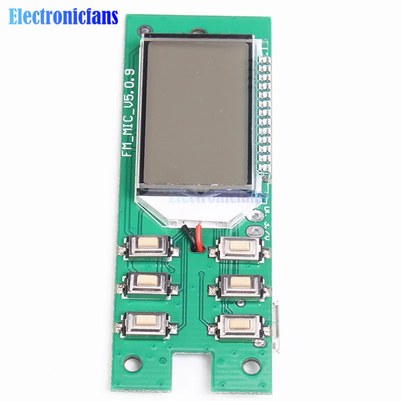 Модуль fm-передатчика, Беспроводная микрофонная плата 87 МГц-108 МГц, компьютерная аудио передача, DC 3-5 В