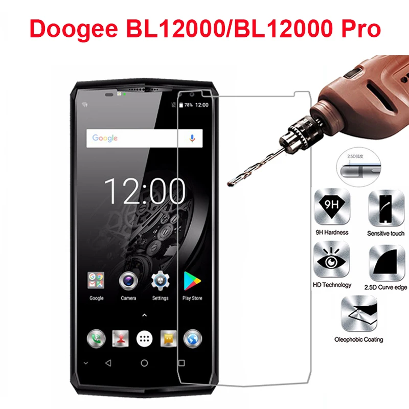 Закаленное стекло Для doogee bl12000 pro Защитная пленка для экрана против царапин 9H 2.5D