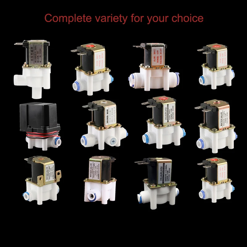 24V 1/4" Inlet Valve 18 Seconds Automatic Washing Valve Water Solenoid for Reverse Osmosis Pure System