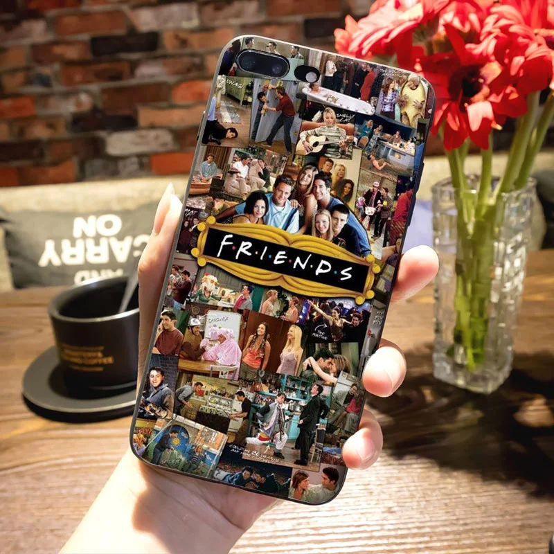 MaiYaCa amigos tv de silicona suave funda de teléfono para Apple iPhone 7 6 6 S Plus X XS X MAX XR 5S SE funda cubierta amigos serie púrpura puerta
