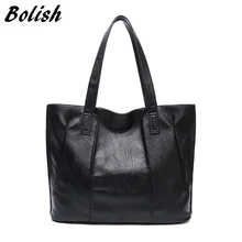 Bolux, водонепроницаемая женская сумка из искусственной кожи, большой размер, женская сумка на плечо, Повседневная сумка для покупок для девушек