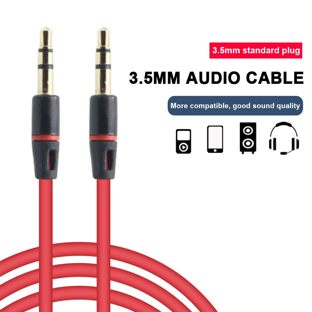 

1.2M 3.5mm AUX Male to Male Audio Cable Headphone Extension Cord Car Auto Connection Extension Wire DJA99