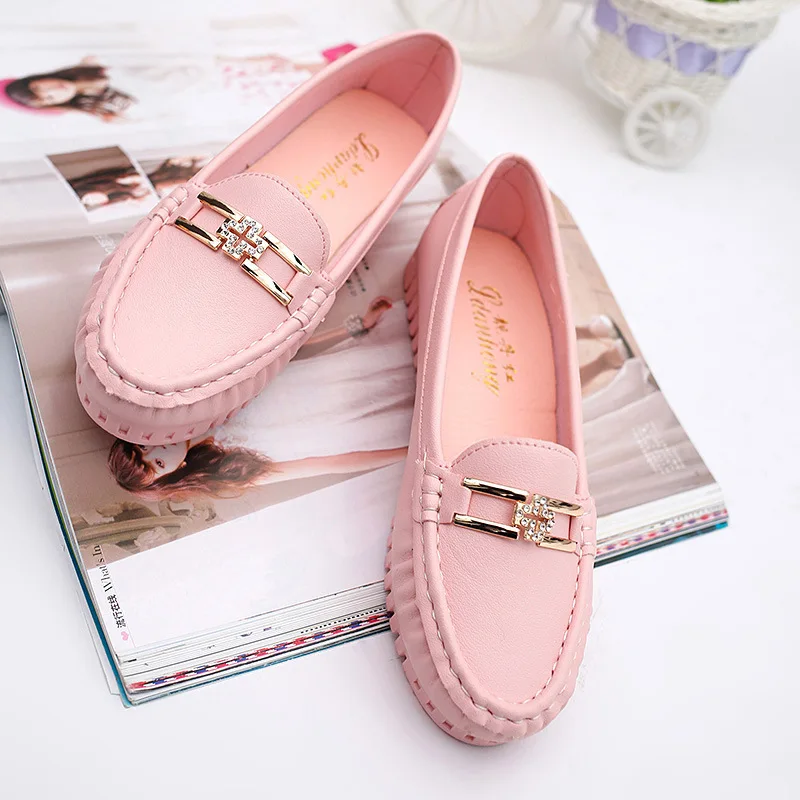 

2019 Summer Blue Black Loafers Women Shoes Driving Slip On Casual Soft Leather Ballet Flats Platform Moccasin White Nurse Shoes