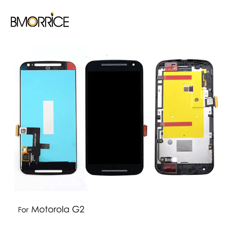 Для Motorola MOTO G2 G + 1 XT1063 XT1068 XT1069 Полный ЖК-дисплей сенсорный экран с/без рамки сборка