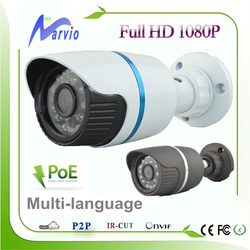  Good IR Night Vision POE IP Camera Full HD 1080P 2MP CCTV Camara IP66 Weatherproof Outdoor Safe Cam with motion sensor 
