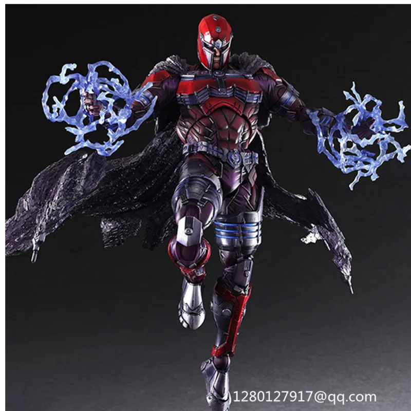 

10'' Play Arts X-Men Super Villain Magneto Max Eisenhardt PVC Action Figure Collectible Model Toy 26 CM BOX P423
