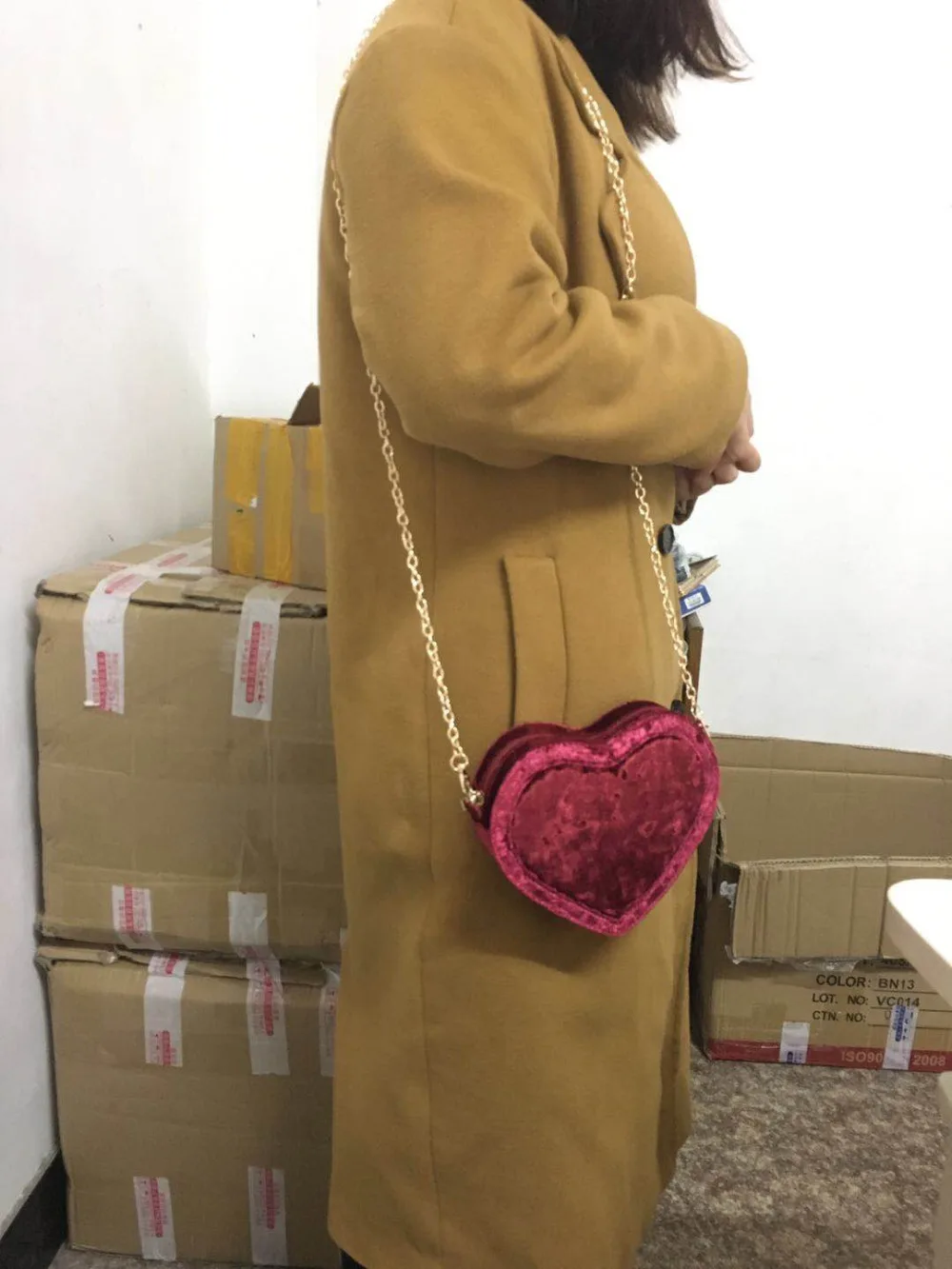 BENVICHED Новая модная велюровая женская сумка через плечо с сердечком бархатная красная любовь сумки через плечо bolsa feminina L119