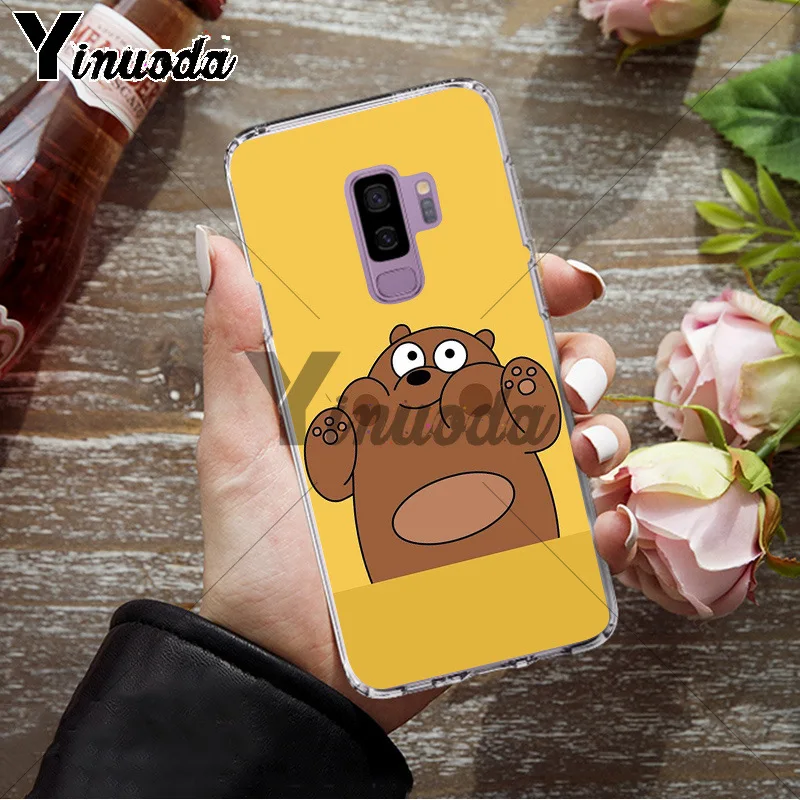 Yinuoda we bare bears lovely cartoon Black TPU Soft Phone Cover for Samsung S9 S9 plus S5 S6 S6edge S6plus S7 S7edge S8 S8plus Yinuoda we bare bears lovely cartoon Black TPU Soft Phone Cover for Samsung S9 S9 plus S5 S6 S6edge S6plus S7 S7edge S8 S8plus