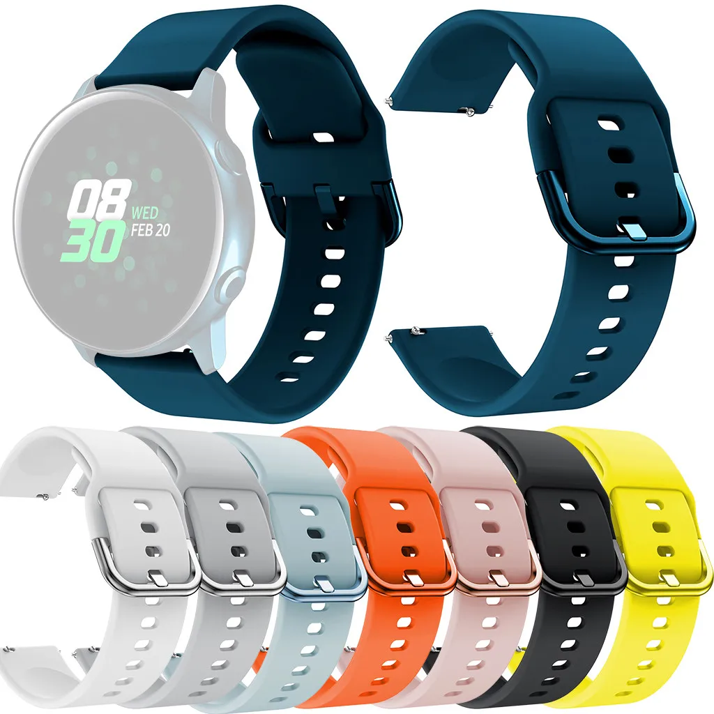 Ремешок для спортивных часов Samsung Galaxy Watch active мягкий силиконовый сменный Браслет