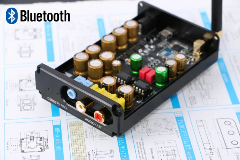 CSR8675 Bluetooth 5,0 приемник декодирование HiFi аудио Плата адаптер APTX HD беспроводной аудио модуль PCM5102 ЦАП