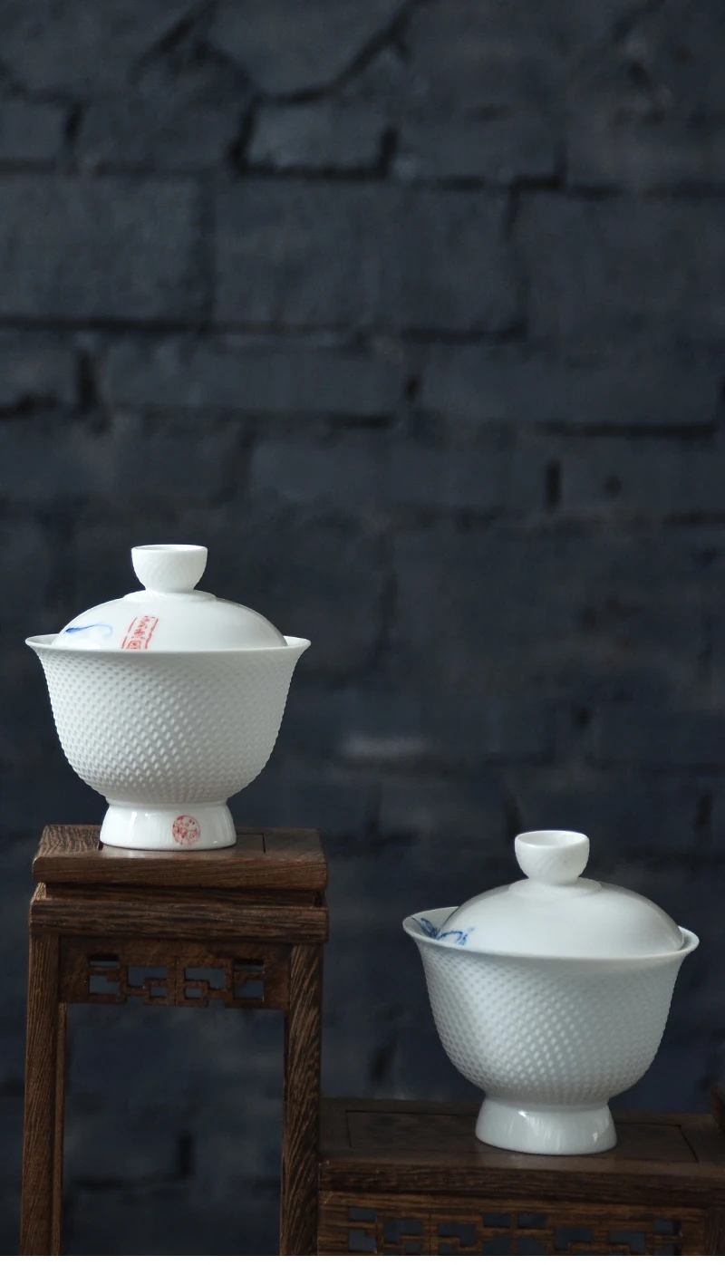 TANGPIN керамика чайник расписанную gaiwan чашки рыбы китайский Кунг Фу Чай наборы для ухода за кожей 150 мл