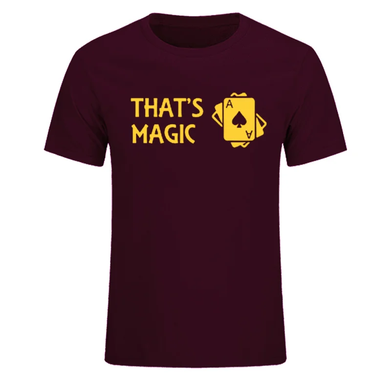 THAT'S MAGIC Black Magicians Poker забавные мужские футболки летняя модная качественная