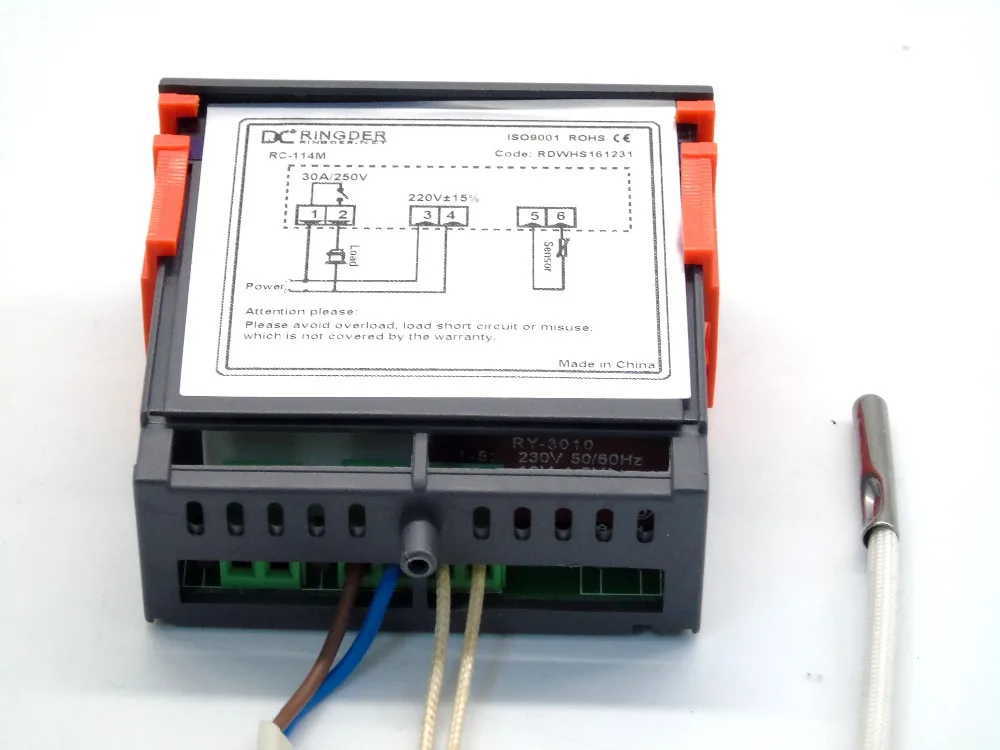 220V 110V 12V 30A 10A регулятор температуры печи с диапазоном контроля:-30~ 300 градусов