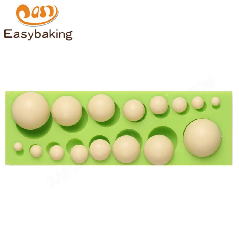 

Pearls Shape Silicone Handicraft Mold Fondant Cake Decoratived Tools Kitchen Bakeware for Sugar Chocolate Polymer Clay Gypsum