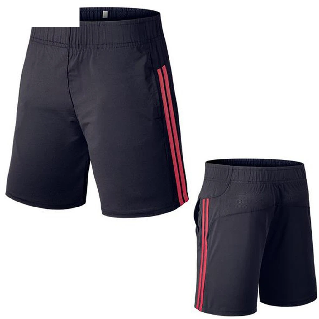 JAYCOSIN летние мужские фитнес-полосатые бодибилдинга с карманами, обтягивающие короткие спортивные штаны, Прямая 19JUN10