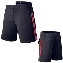 JAYCOSIN летние мужские фитнес-полосатые бодибилдинга с карманами, обтягивающие короткие спортивные штаны, Прямая 19JUN10