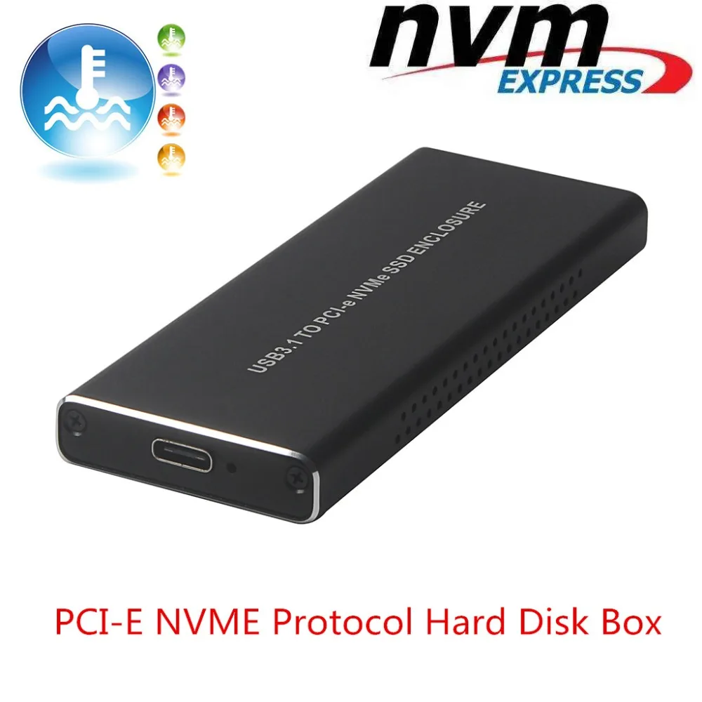 SP алюминиевый сплав USB3.1 к M.2 SSD NVME HDD корпус NGFF PCIE к разъему type-C корпус для жесткого диска JMS583 коробка для рабочего стола