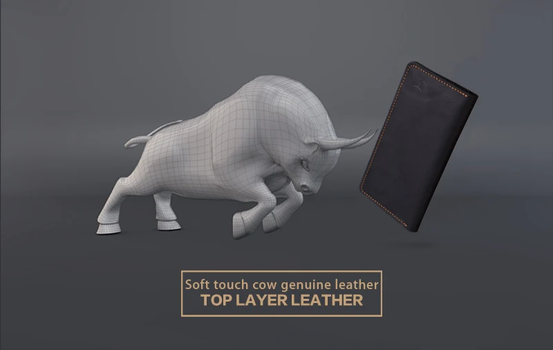COWATHER high quality cow genuine Crazy horse leather men wallets 2017 long style two color fashion male purse 103 free shipping 13