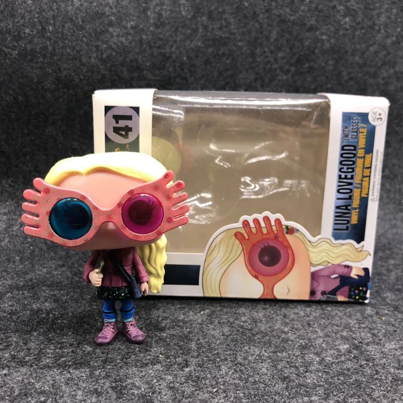 Funko pop Movie персонаж Гарри Луна Лавгуд с очками 10 см Виниловая кукла Фигурка
