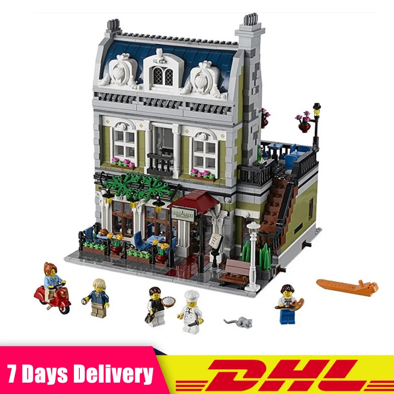 

Lepin 15010 Expert City Street Parisian Restaurant Model Building Kits Blocks Funny Children Toys Compatible LegoINGlys 10243