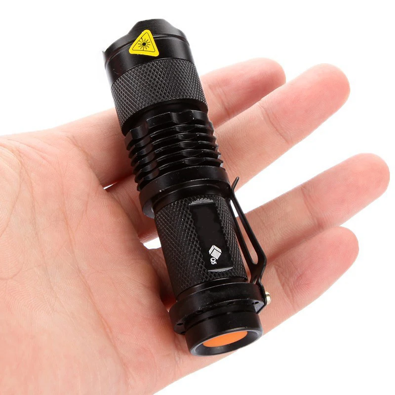 

YNL LED Flashlight Q5 Adjustable Focus Zoomable Aluminum Waterproof self defense AA 14500 Mini Flash Light Torch Penlight