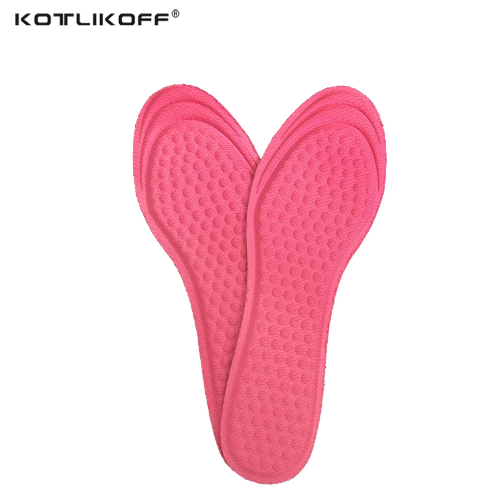 

KOTLIKOFF Unisex Stretch Breathable Deodorant Shoe Soft Relief Pain Running Cushion Shock absorption Insoles Pad Insert