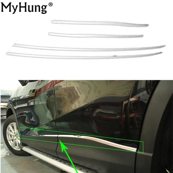 

Car Body Side Door Trim Moulding Lid Trim For Mazda Cx5 Cx-5 2013 2014 2015 2016 Stainless Steel 4pcs Stickers Auto Accessories