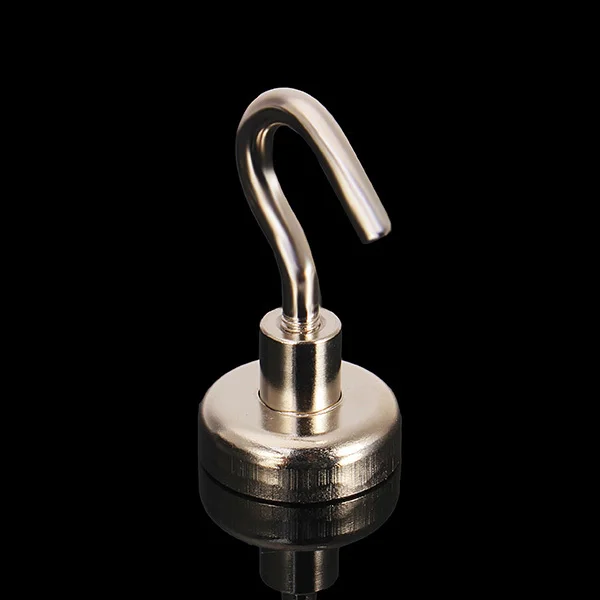 

2015 Real Promotion Neodymium Imanes Atacado N35 25x43mm Hook Pot Magnet Pulling Mounting Strong Rare Earth Salvage Tool