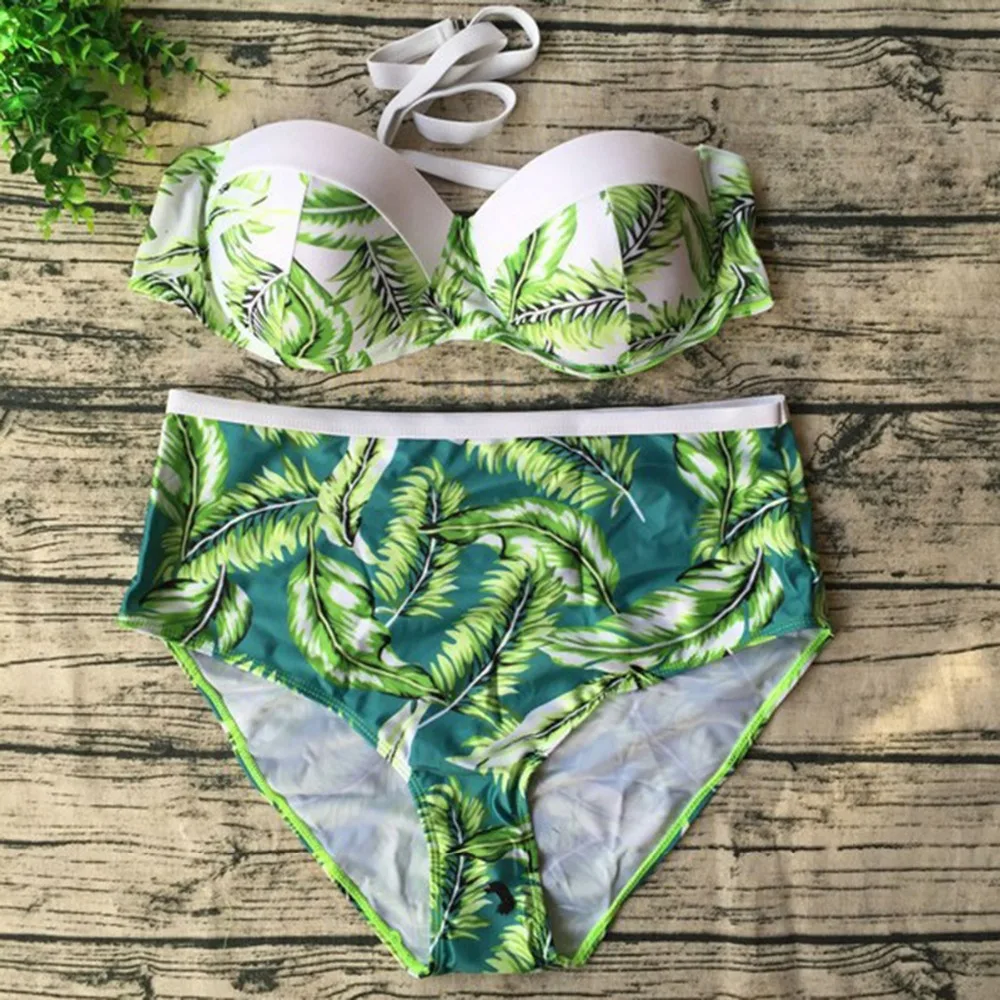 

Sexy Bikini 2019 Plus Size Swimwear Women Push-up Padded Bra Underwire Bikini Set Swimwear Swimsuit Women Bathing Suit 2XL-5XL
