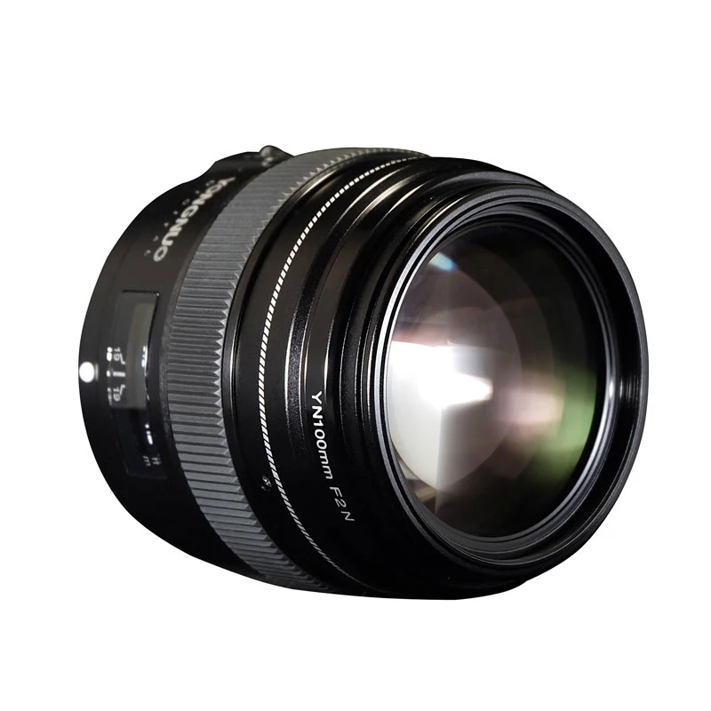 YONGNUO YN100mm 100 мм F2N фиксированное фокусное расстояние для объектива камеры Nikon, Поддержка AF/MF Большая диафрагма Стандартный Средний телеобъектив