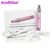 Электрические микро крошечные иглы стимуляция подтяжки кожи удаление шрамов уменьшение морщин шрамов устройство удаления кожи DR Derma ручка