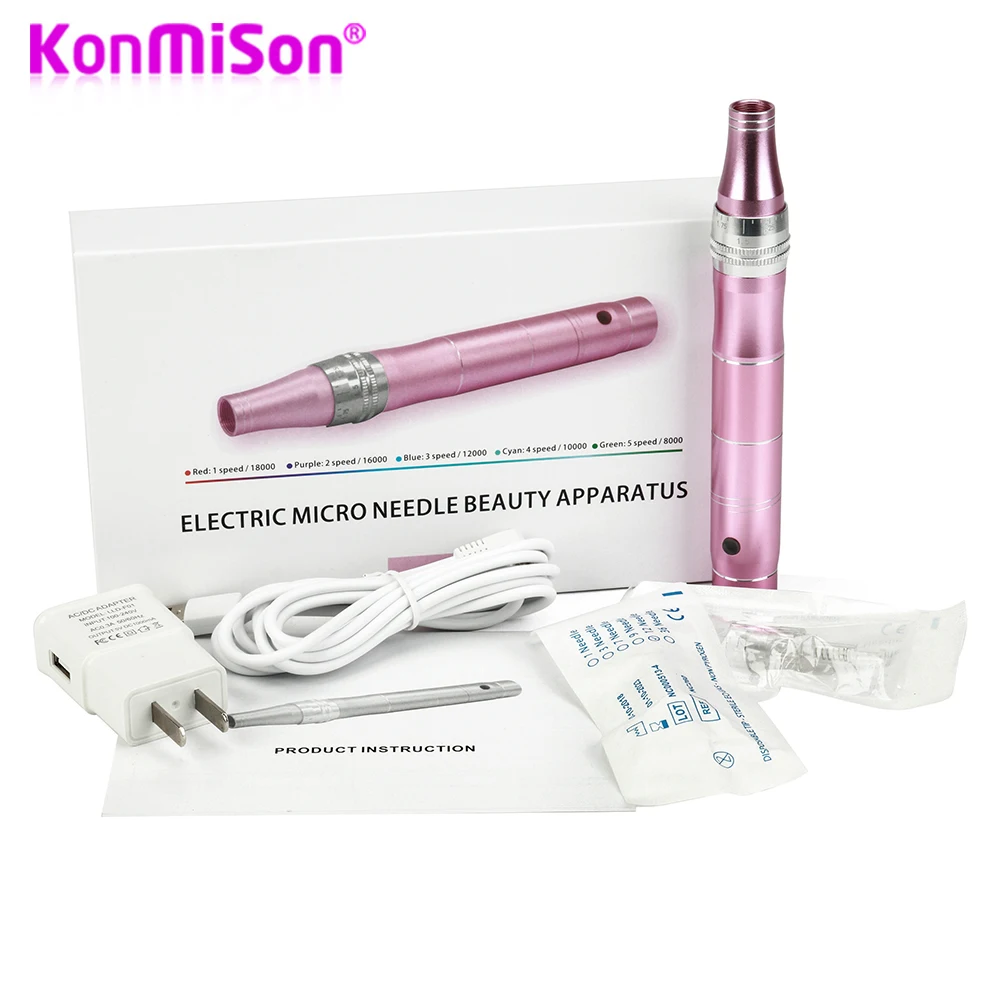 

Electric Micro Tiny Needles Stimulate Skin Tightening Remove Scar Reduce Wrinkles Scar Marks Removal Device Skin DR Derma Pen