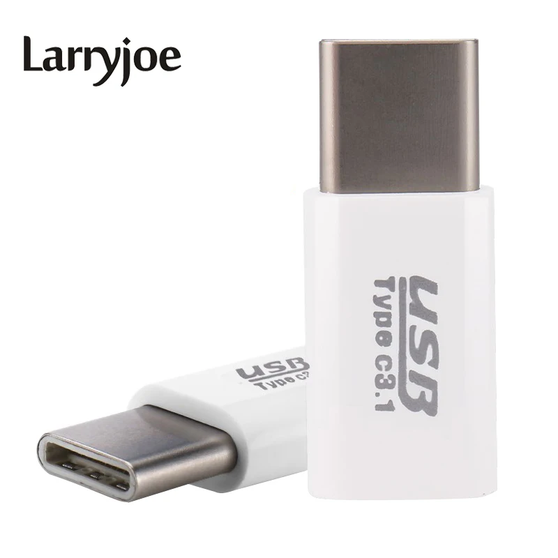 

Larryjoe New USB 3.1 Type-C male to Micro B USB 2.0 Female Adapter Converter for Nokia N1 one plus 2 LETV Le1 Pro Max