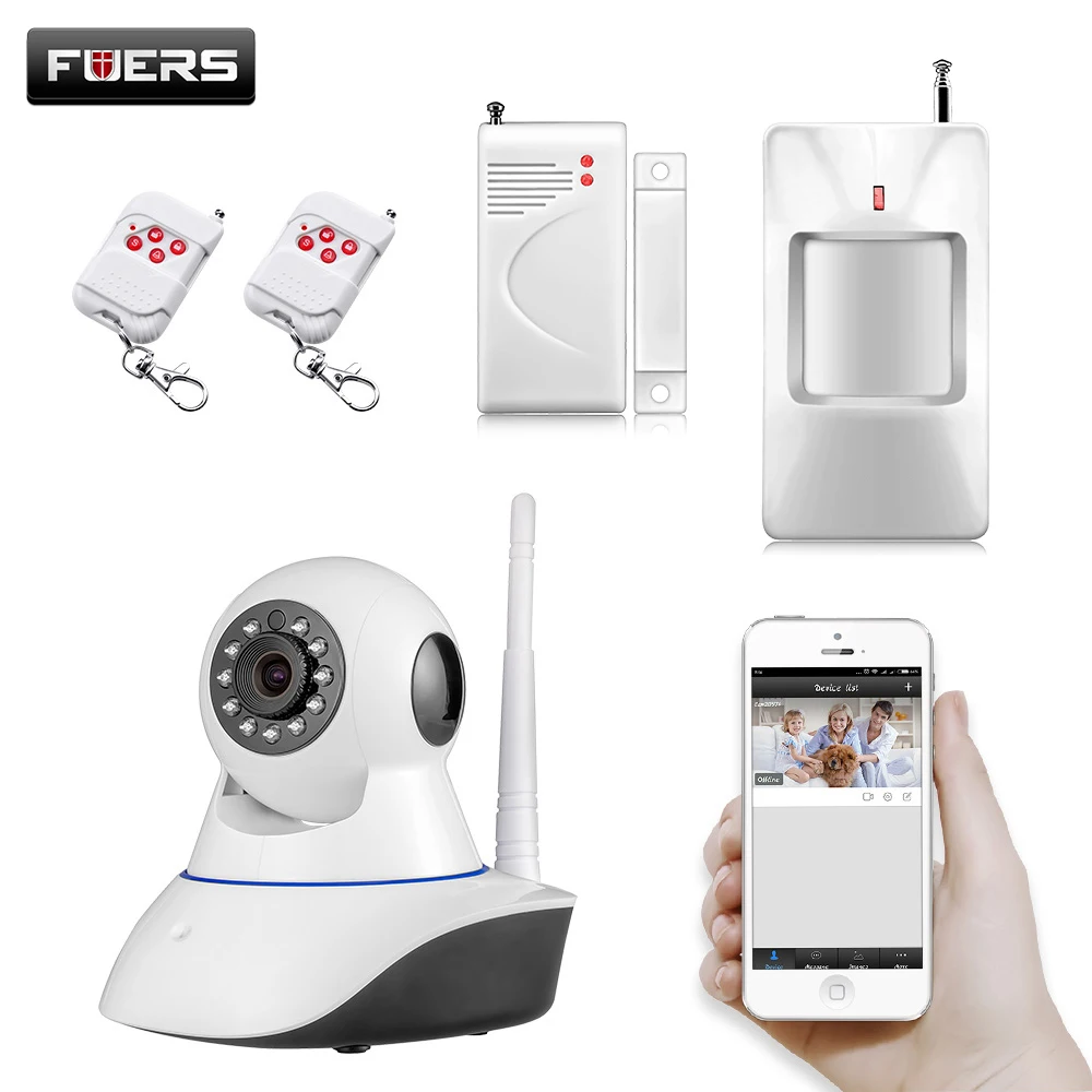 imágenes para 720 P Inalámbrica WIFI HD Control Pan/Tilt Cámara IP Networok App de Control de Movimiento Detector de Puerta/ventana Sensores sistema de Alarma de seguridad imágenes para 720 P Inalámbrica WIFI HD Control Pan/Tilt Cámara IP Networok App de Control de Movimiento Detector de Puerta/ventana Sensores sistema de Alarma de seguridad