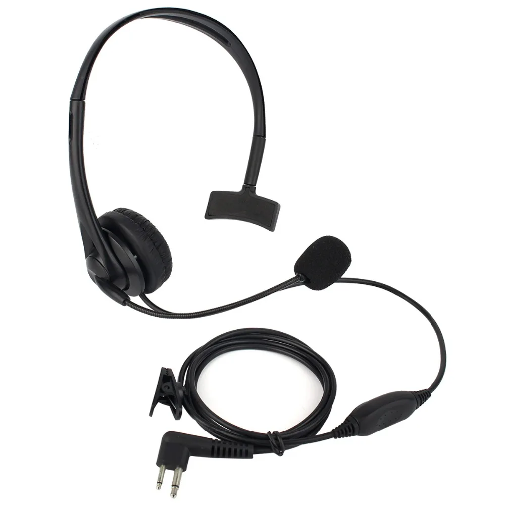 Черный 2 Pin PTT микрофон наушники гарнитура для Motorola GP 300/88/2000 PRO1150 SLS 1110 Ham Радио Walkie