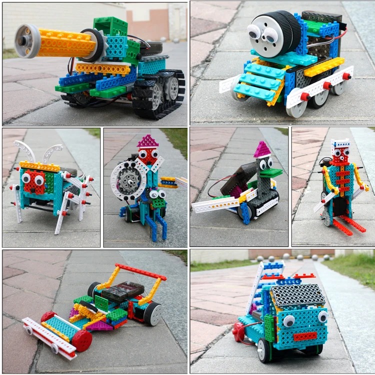 

DIY Assemble Remote Control Vehicle Robot Blocks Children's Toys