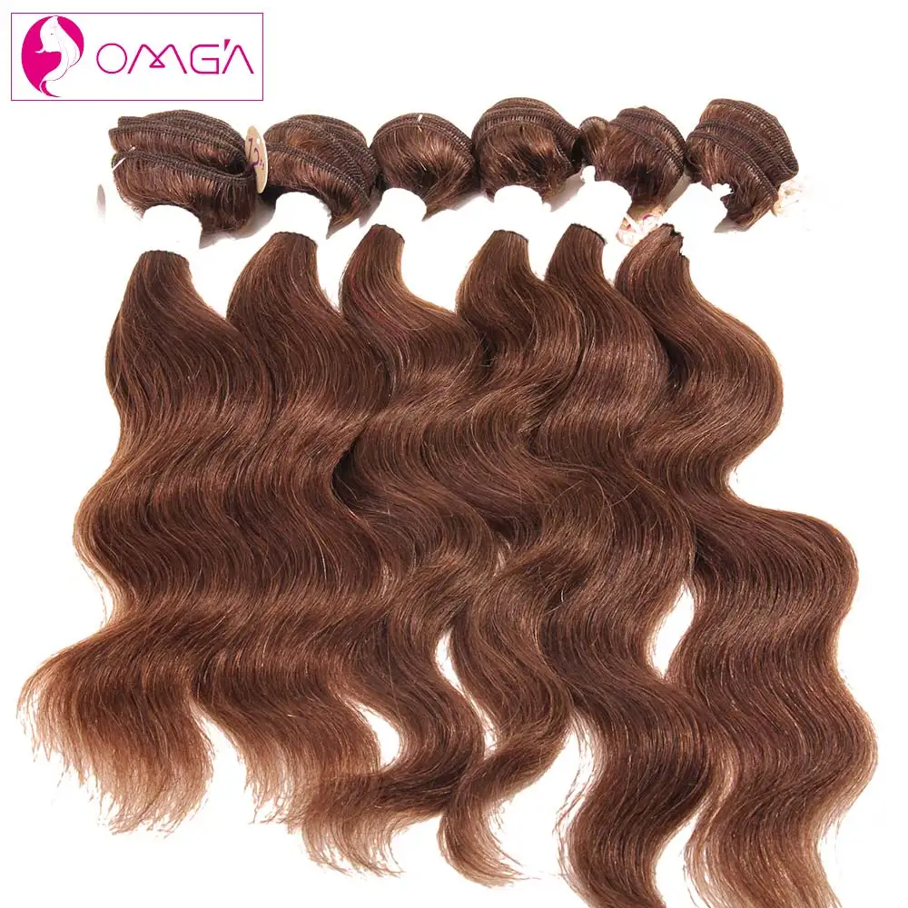 

OMG 7A Peruvian Virgin Hair Body Wave 6 Piece/lot 2*12' 2*14 2*16 #1B #2 #4 Human Hair Extensions Peruvian Body Wave Virgin Hair