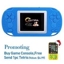 O Envio gratuito de 2.4 Polegada Retro 8bit Jogo Handheld Jogador Portátil Do Jogo Console 218 Jogos De Vídeo Game Console para Caçoa o presente